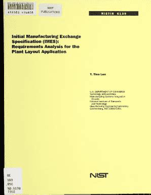 Fillable Online Nvlpubs Nist Requirements Analysis For The Plant Layout