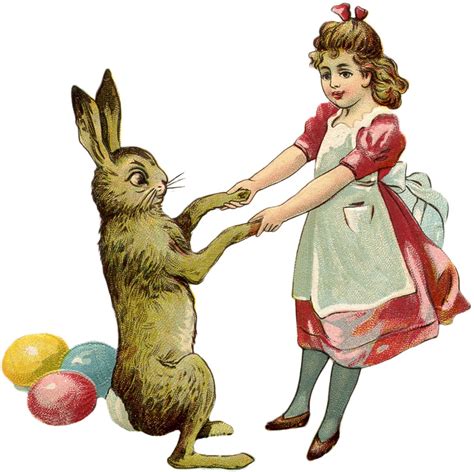 Free Vintage Easter Bunny Images - The Graphics Fairy