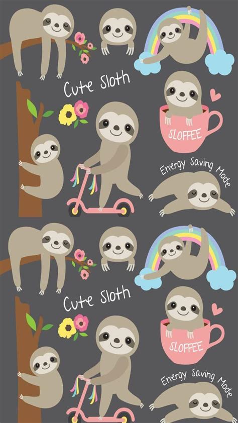 Cute Sloth Wallpapers - Wallpaper Cave