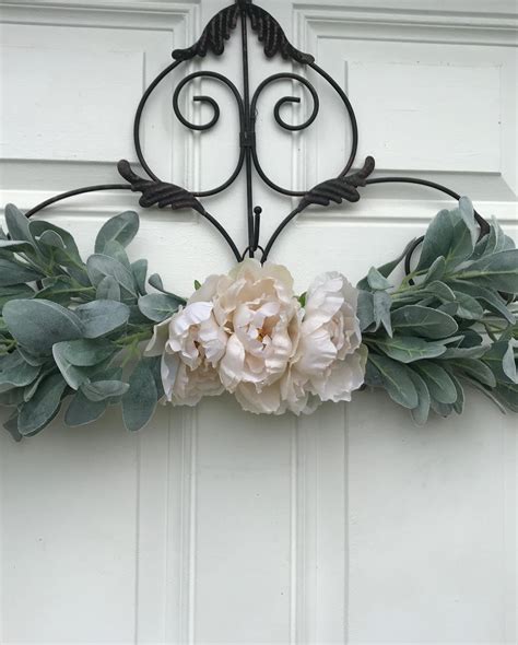 Farmhouse Lambsear Swag Lambs Ear Door Decor Farmhouse Inspired