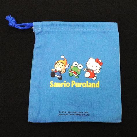 Sanrioサンリオ・sanrio Purolandサンリオピューロランド・mini Drawstring Bagミニ巾着袋・1990年