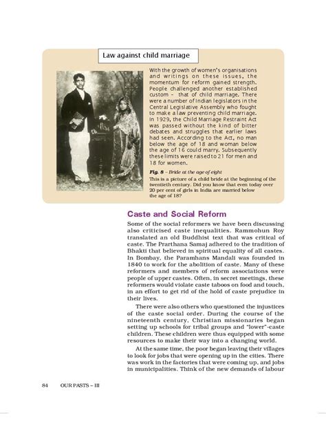 Ncert Book Class Social Science Chapter Women Caste And Reform