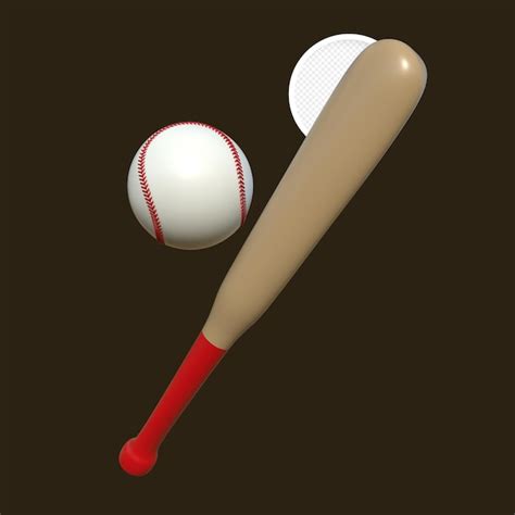 Premium Psd 3d Rendering Baseball Bat