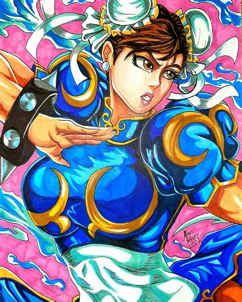 first draw of 2021, chun li fan art (traditional) by Phoenixperson18 on ...