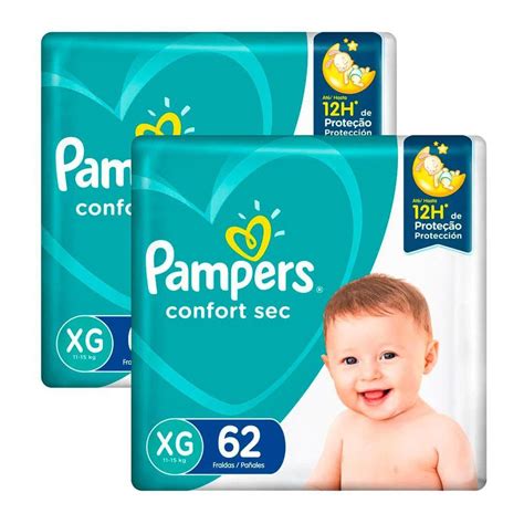 Kit De Fraldas Pampers Confort Sec Xg Extra