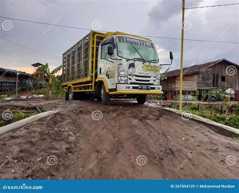 Chicken transport truck editorial stock image. Image of train - 267054129