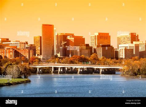 Rosslyn Virginia skyline viewed from Memorial Bridge, Washington, DC ...