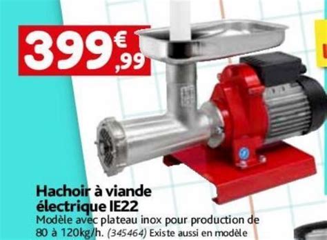 Promo Hachoir A Viande Electrique Ie Chez Point Vert