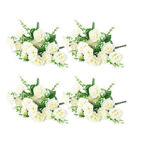 TureClos 4X Artificial Flower Faux Plant Home Decal Multipurpose