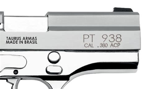 Pistola Taurus 938 CAL 380ACP Inox KRC Sports