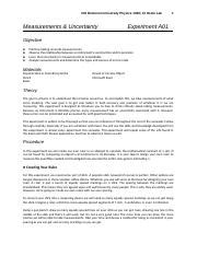 A01 Measurements And Uncertainty 1st Docx Old Dominion University