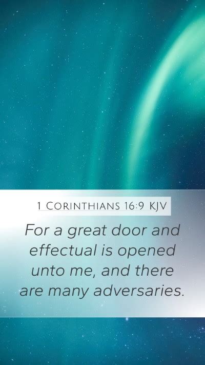 Corinthians Kjv Mobile Phone Wallpaper For A Great Door And