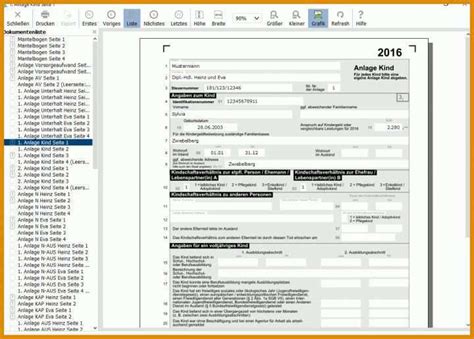 Faszinieren Vorlage Steuererklärung 2016 2019 Update Muster