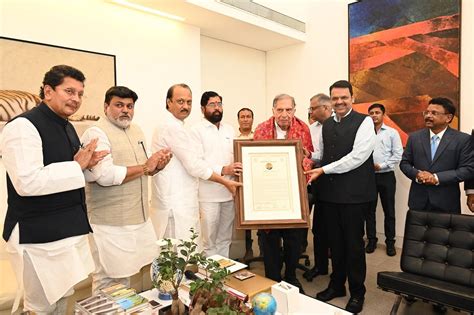 ratan tata honoured  maharashtras  udyog ratna award