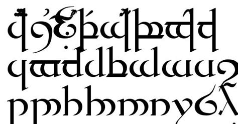 Tengwar Quenya Font Download Free / LegionFonts