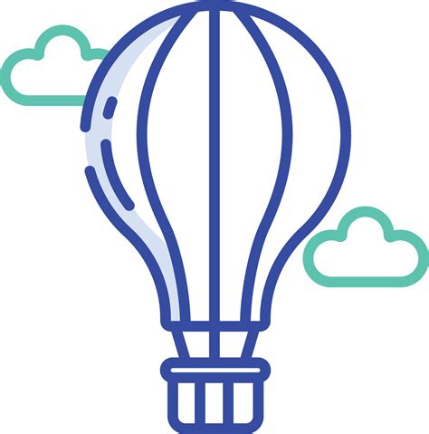 Hot Air Baloon Outline Color Illustration 47801780 Vector Art At Vecteezy