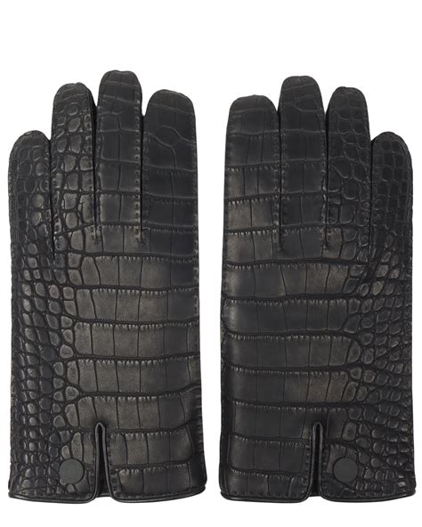 Hermes Alligator Gloves