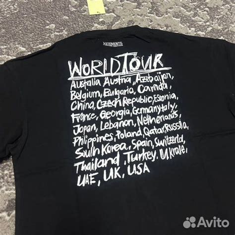 Футболка Vetements WorldTour SS22 Ветмо купить в Москве | Личные вещи ...