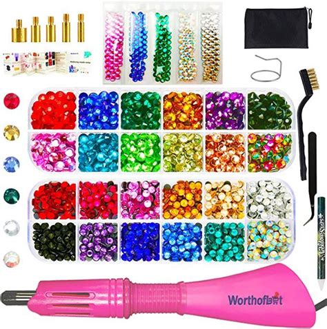 Hotfix Rhinestone Applicator Tool Hot Fixed Applicator Rhinestones Kit Bedazzler Kit With
