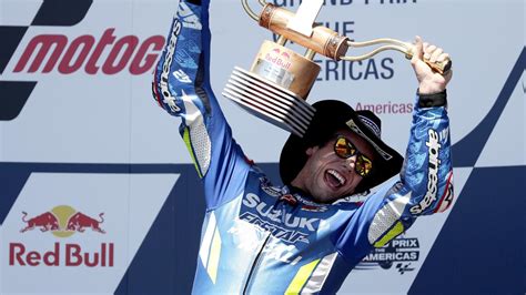 Menang Di MotoGP Austin Alex Rins Makin Tahu Cara Kalahkan Rossi