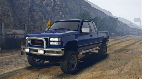 Gmc Sierra Custom Add On Extras Unlocked Gta Mods