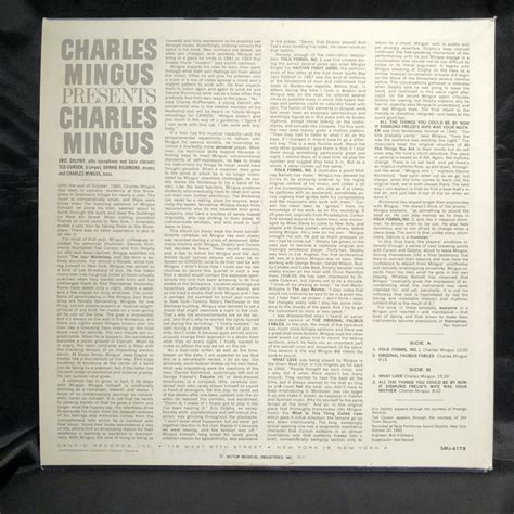 Yahoo Charles Mingus Charles Mingus Presents Lp Ca