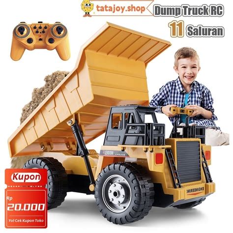 Jual Tatajoy Dump Truck Rc Truk Sampah Kendali Jarak Jauh Mobil RC Truk