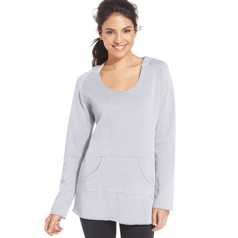 Lyst Calvin Klein Performance Frayed Hoodie Sweatshirt In Gray