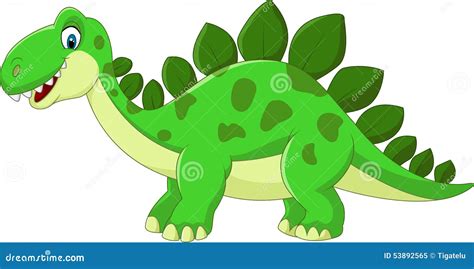 Cartoon Stegosaurus Dinosaur | CartoonDealer.com #53892565