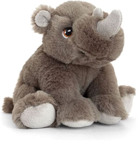 Buy Keeleco 18cm Eco-Friendly Rhino Soft Toy Plush Online | Yallatoys Qatar