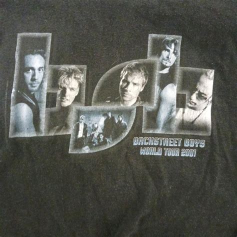 Y2K Backstreet boys black and blue world tour 2001... - Depop