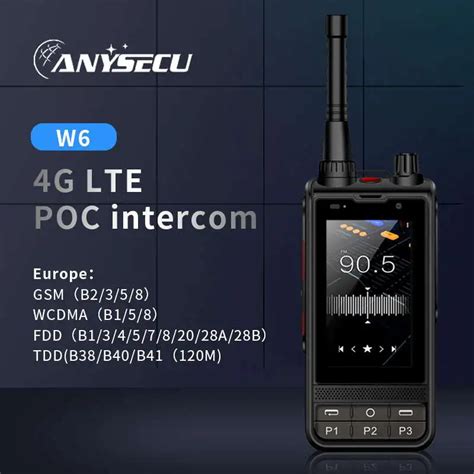 Anysec Walkie Talkie W Plus Uhf G Poc Android Lte Wcdma Gsm Gps