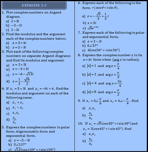 Exercise Complex Number Math Ever Place To Learn Basic Mathematics