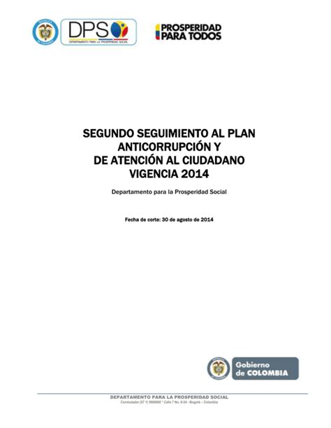 Plan anticorrupción seguimiento 2014