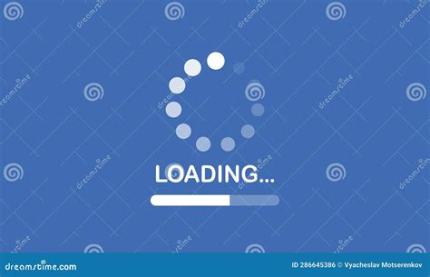 Loading Background Icon Flat Design Stock Vector - Illustration of computer, modern: 286645386