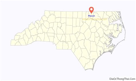 Map Of Macon Town North Carolina