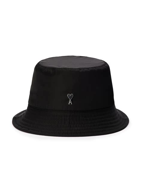 Ami Paris Ami De Coeur Logo Plaque Bucket Hat Farfetch