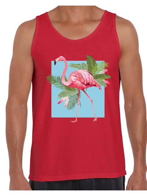 Awkward Styles Punk Flamingo Tank Top For Men Floral Flamingo Tank