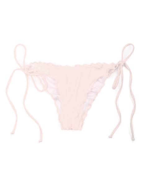 RELLECIGA Damen Bademode Bikini Unterteil mit Schnürchen Bottom Ruffle Creamy Apricot Relleciga de