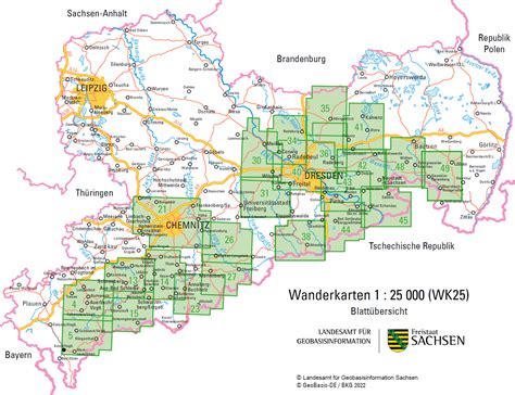 Verfügbarkeit Topographische Freizeitkarten Geobasisinformation