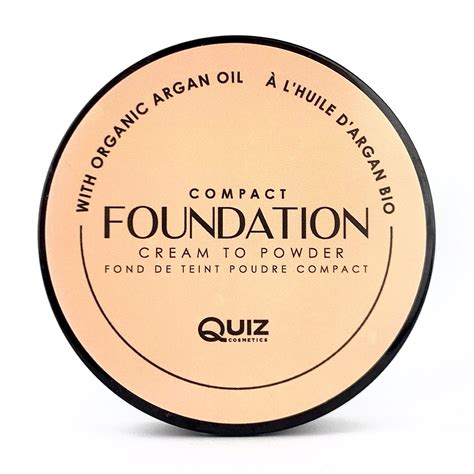 Компактная крем-пудра для лица Quiz Cosmetics Compact Foundation Cream ...