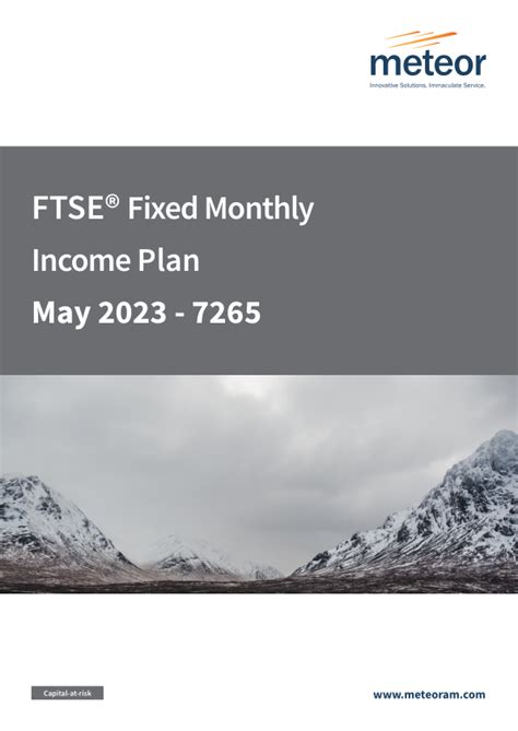 Meteor Asset Management Limited FTSE Fixed Monthly Income Plan May