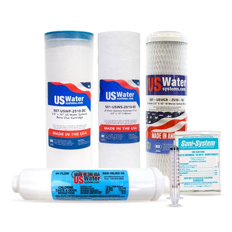 Premium 5 Stage Ro Filter Pack With Advanced Fluoride Removal Fp5f Us Water Systems