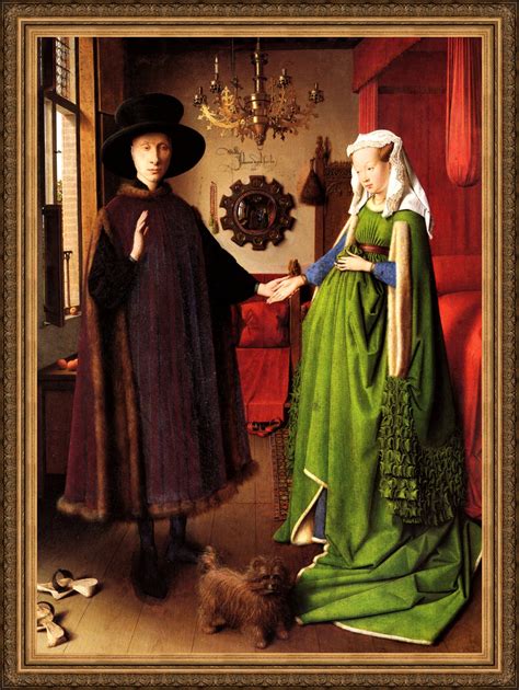 Jan Van Eyck Arnolfini Portrait A A Reproduction Etsy Uk