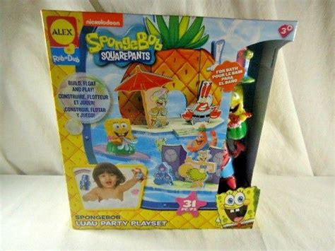 Spongebob Squarepants Luau Party Playset Tub Playset Alex Toys Bath