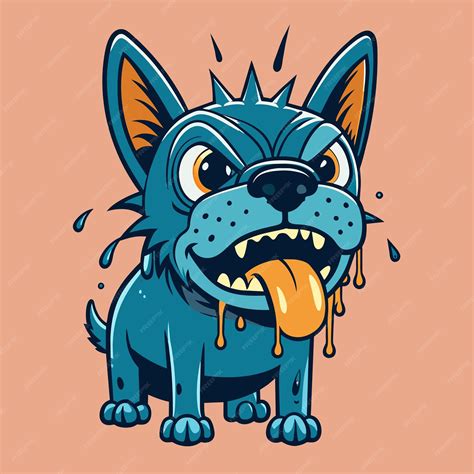 Angry Dog Vector Illustration Premium Ai Generated Vector