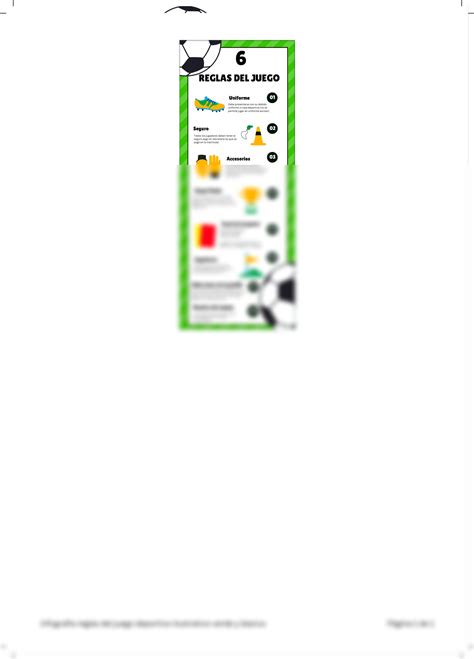 SOLUTION: Infografia reglas del juego deportivo ilustrativo verde y