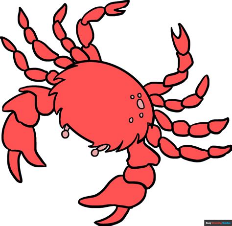 How To Draw A Crab Really Easy Drawing Tutorial