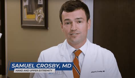 Orthopedic Surgeon Dr Samuel Crosby Elite Sports Medicine