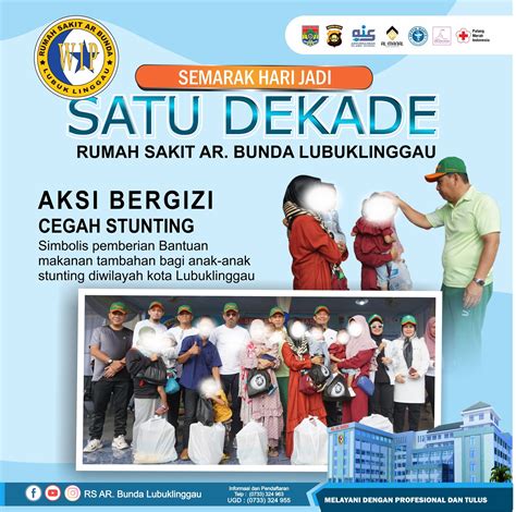 Semarak Hari Jadi Satu Dekade Rumah Sakit Ar Bunda Menggelar Aksi